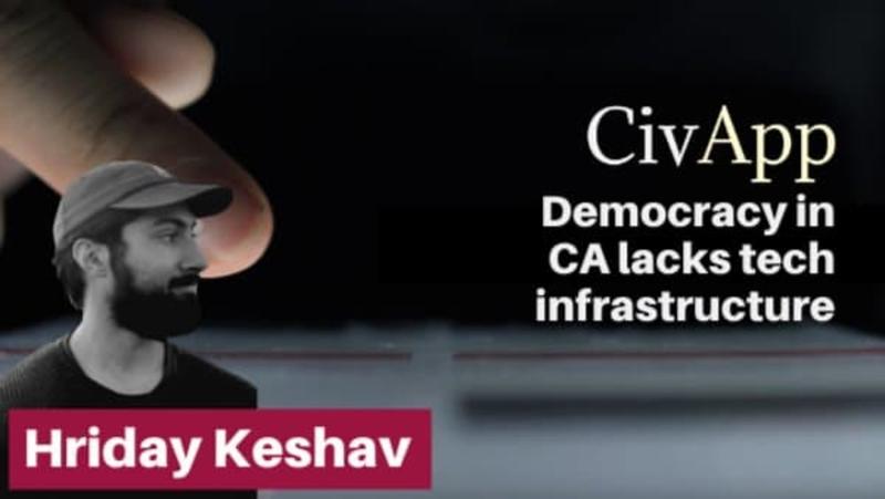 CivApp: Democracy in CA lacks tech infrastructure