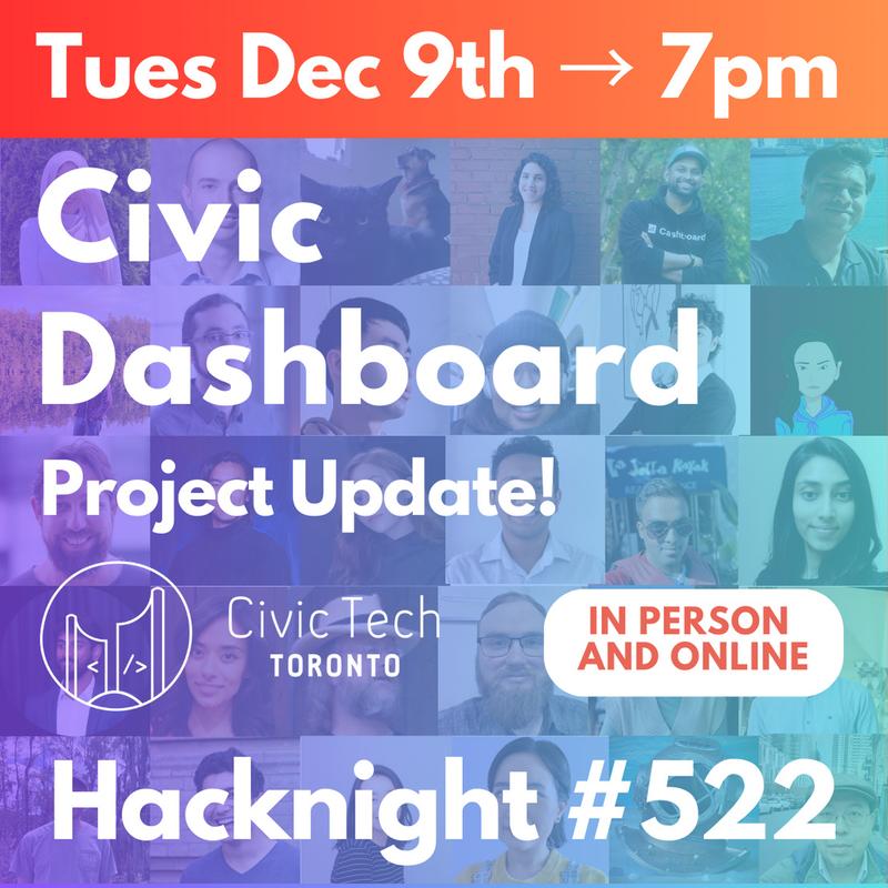 Civic Dashboard – Project Update!