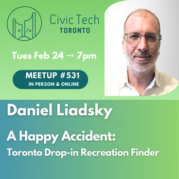 A Happy Accident: Toronto Drop-in Recreation Finder