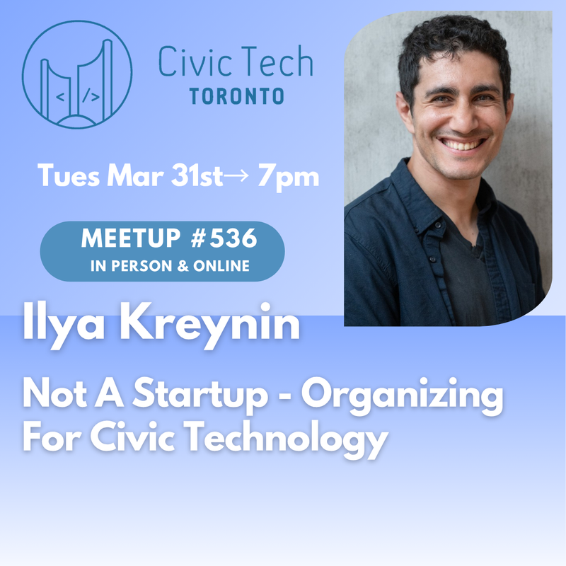Not A Startup - Organizing For Civic Technology