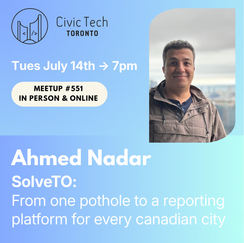 SolveTO: From one pothole, to a reporting platform for every Canadian city
