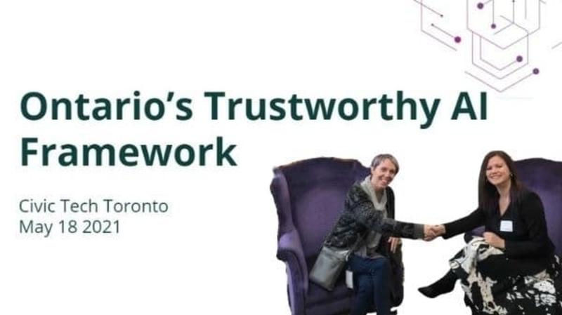 A framework for trustworthy AI use in Ontario