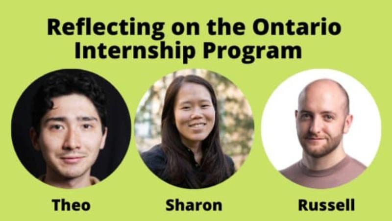 Reflecting on the Ontario Internship Program