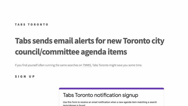 Tabs Toronto