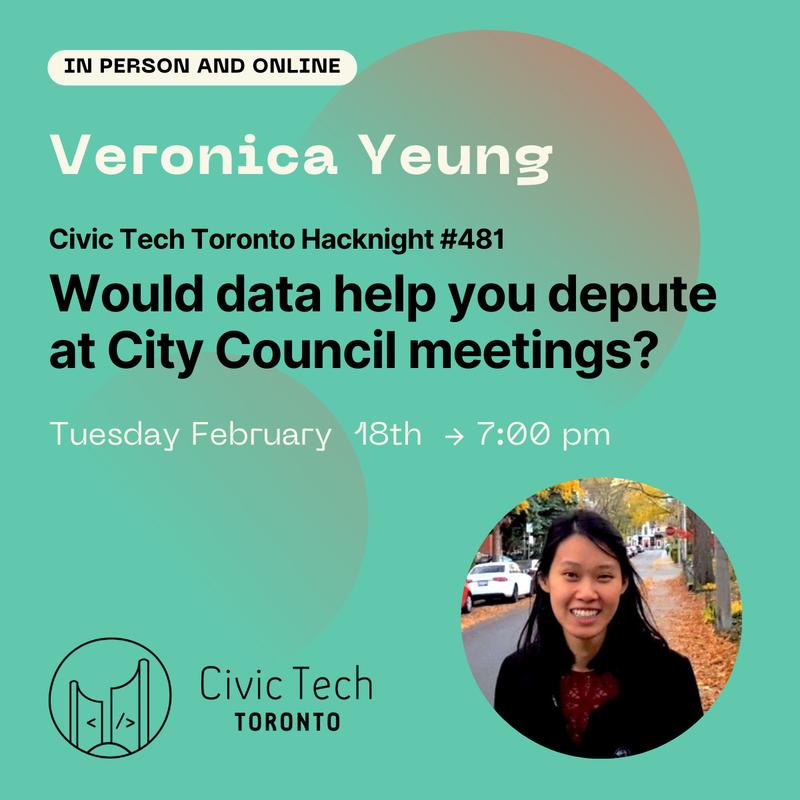 Would data help you depute at City Council meetings?